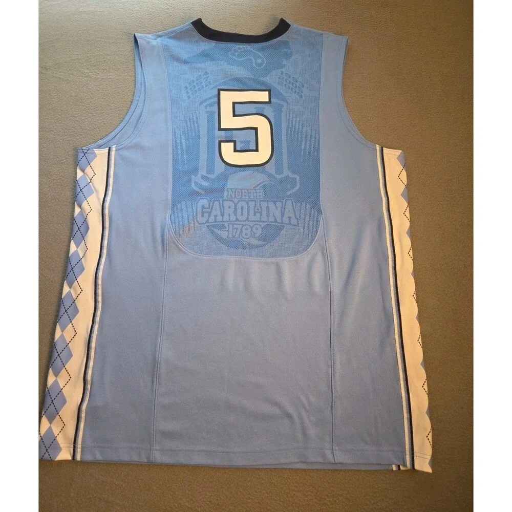 Vintage 2008 Jordan Brand UNC Tar Heels Aerographic Basketball Jersey #5 XXL
